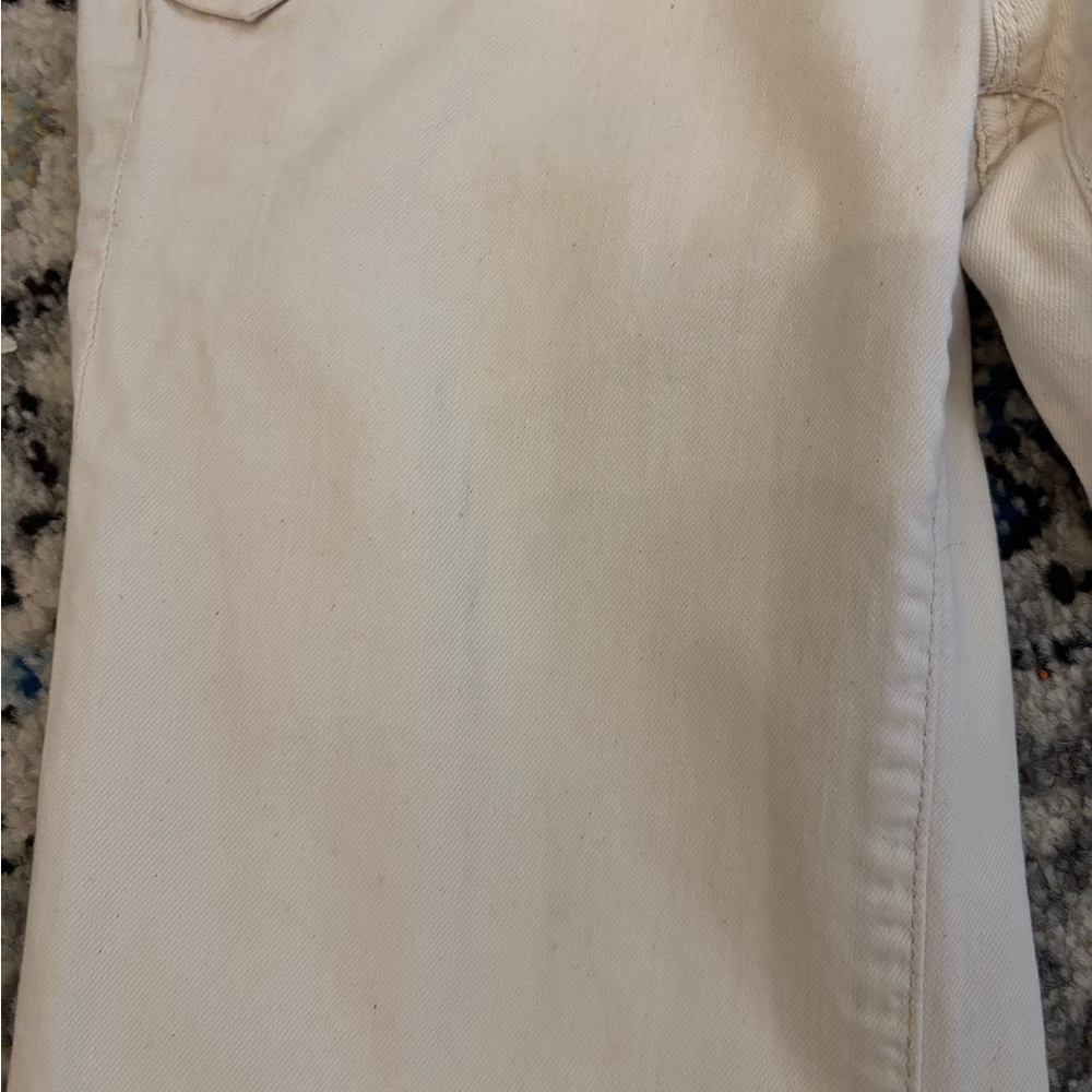 Y2K Women's Organic Cotton Cream flare Jeans - Picture 9 of 11
